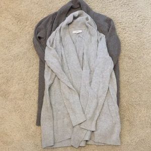 2 Loft Shawl Collar Cardigans